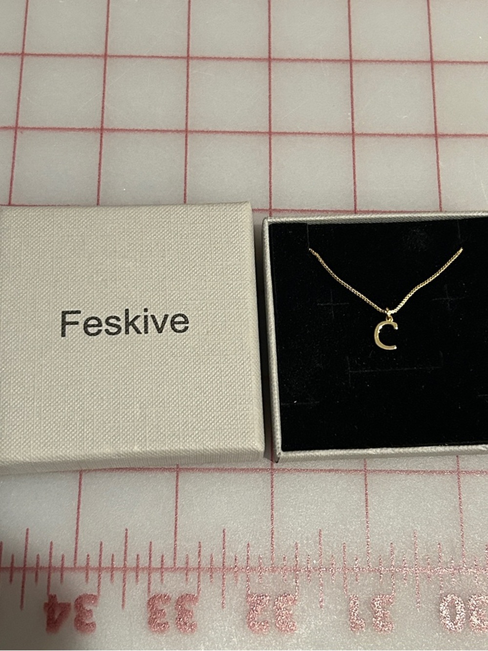 Gold Letter C Necklace